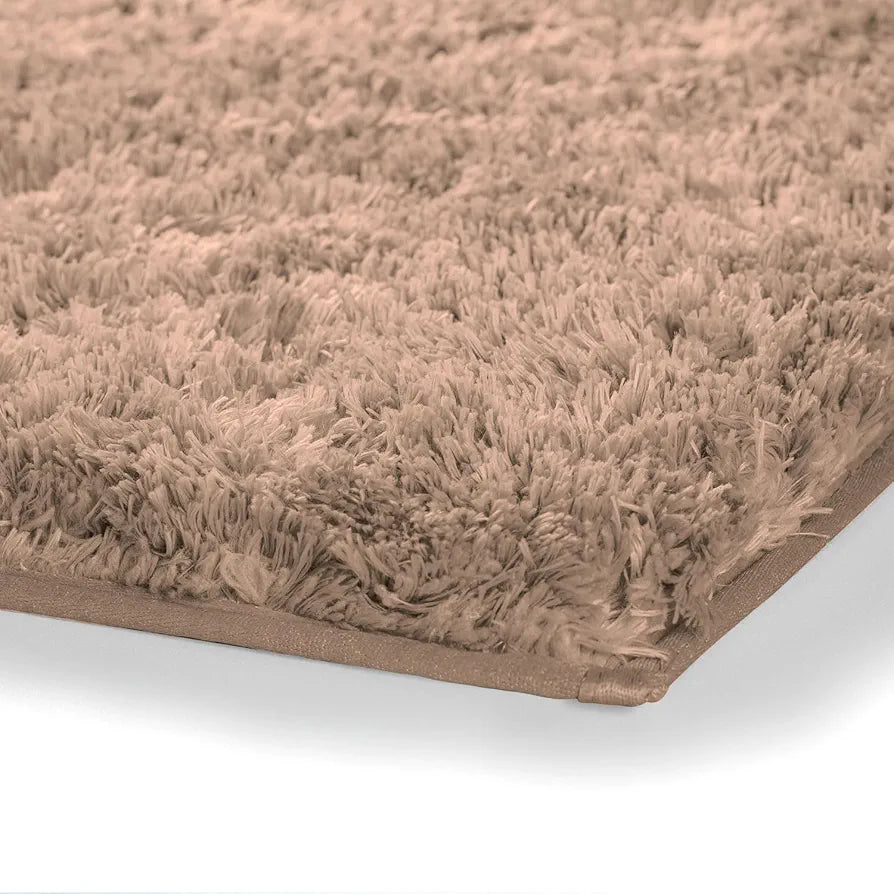 Luxe Home International Microfiber Bath Mat Super Soft Non Slip Vegas Rectangular Mats 45x75 cm Colour Rust