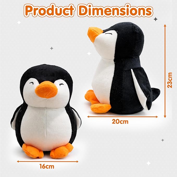 Kidology Soft Plush Penguin Toy for Kids 23 cm