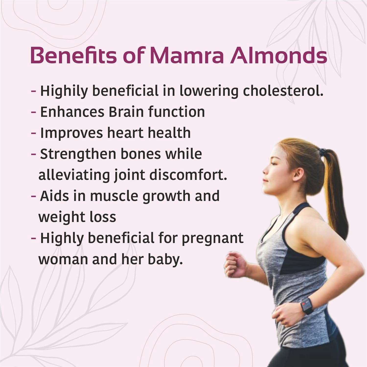 Nutty Organics Almonds Mamra (Grade A ++ Nuts, Premium,Rich In Oil, Imported) Richest Natural Source of Vitamins, Magnesium & Protien | Special Mamra Badam Giri