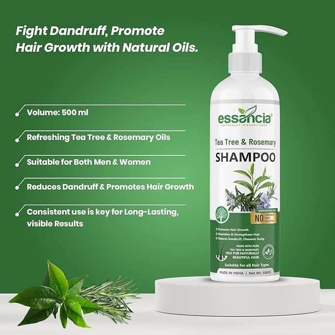 Essancia Tea Tree & Rosemary Oils Shampoo - 500 ml