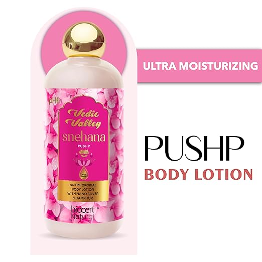Vedic Valley Paraben Free Pushp Snehana Glow Body Lotion for Women & Men - 300 ml