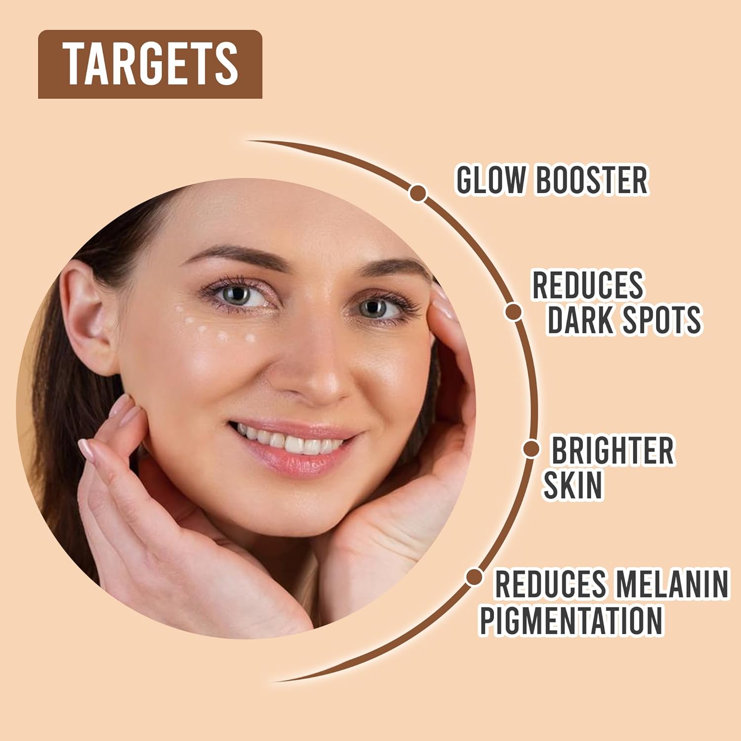 Glamveda Glutathione Face Cream For Skin Brightening | with Vitamin C & Hyaluronlic Acid For Clear & Glowing Skin | Reduce Dark Spots, Hyperpigmentation | Whitening Cream For All Skin Type 50 gm