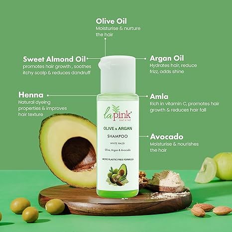 La Pink Olive & Argan Shampoo - 30 ml