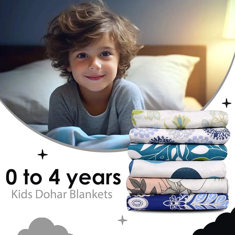 Divine Casa 120 GSM Microfiber Single Kids Dohar Soft & Lightweight Throw Blanket Zig-Zag Pattern Colour Anthracite