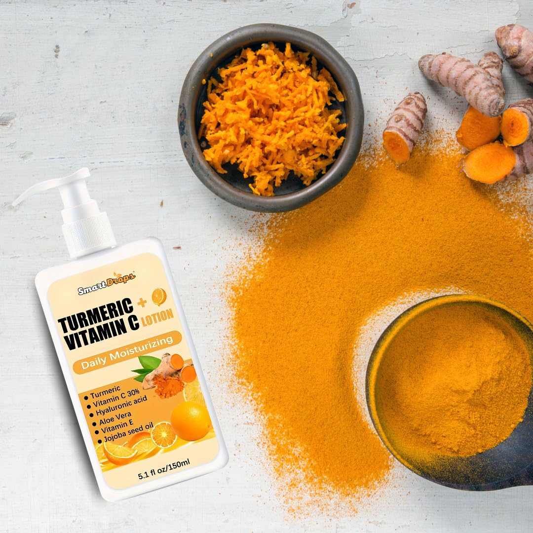 Smartdrops Moisturizer for Fast Absorbing and Non-sticky, for Dry Skin, for Men & Women | With Goodness of Turmeric and vitamin C For Instant Hydration