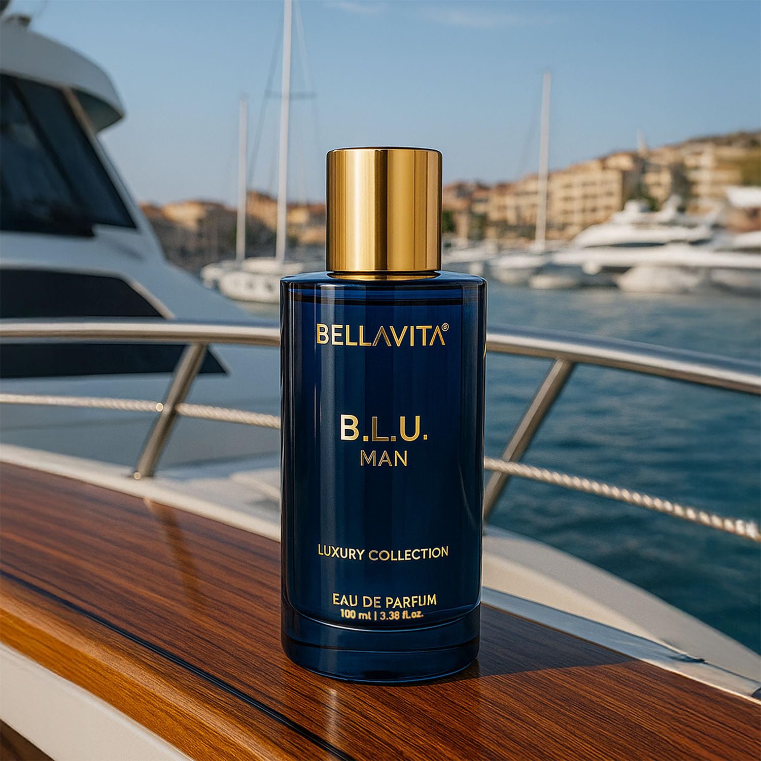 Bella Vita Luxury B.L.U Men Eau De Parfum Liquid Perfume With Lemon, Apple, Musk|Fresh, Refreshing, Energising Long Lasting Edp Fragrance Scent 100Ml