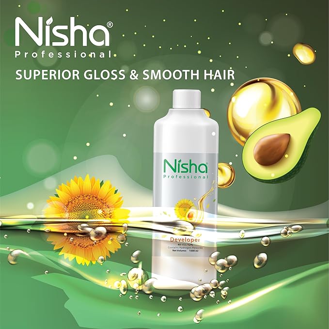 Nisha Professional Hair Color Developer 30 Volume 9% - 1 Litre