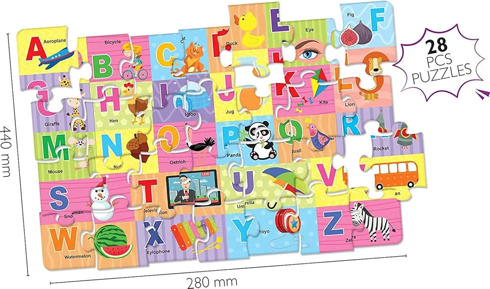 Hello Friend ABC Learning Alphabet Puzzle Board Book