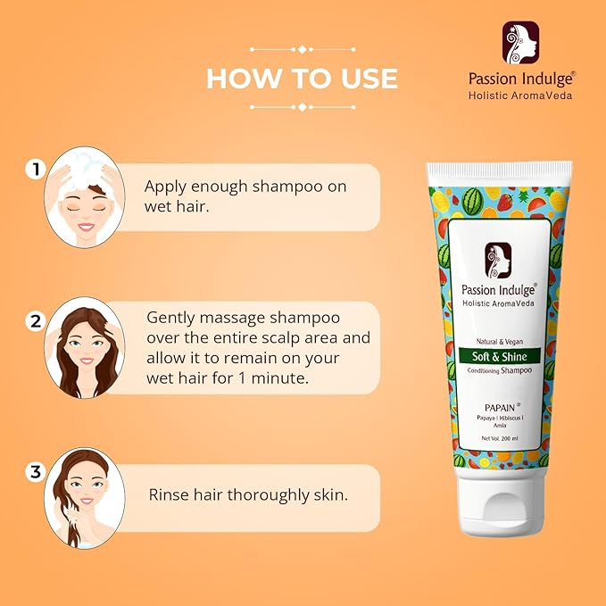 Passion Indulge Papain 2 in 1 Conditioning Shampoo - 200 ml