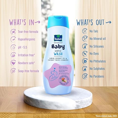 Parachute Advansed Baby Gentle Wash for New Born - 200 ml