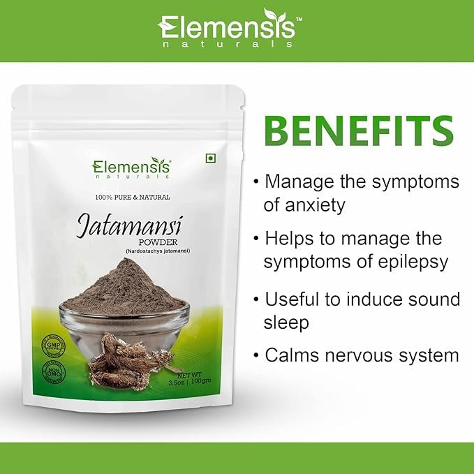 Elemensis Naturals Pure Jatamansi powder - 100 gms