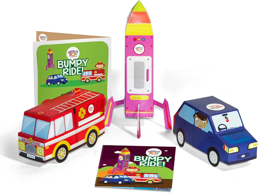 Genius Box Play some Learning Transport Express Activity Kit,Paper,Multicolor  30 Activity Kit