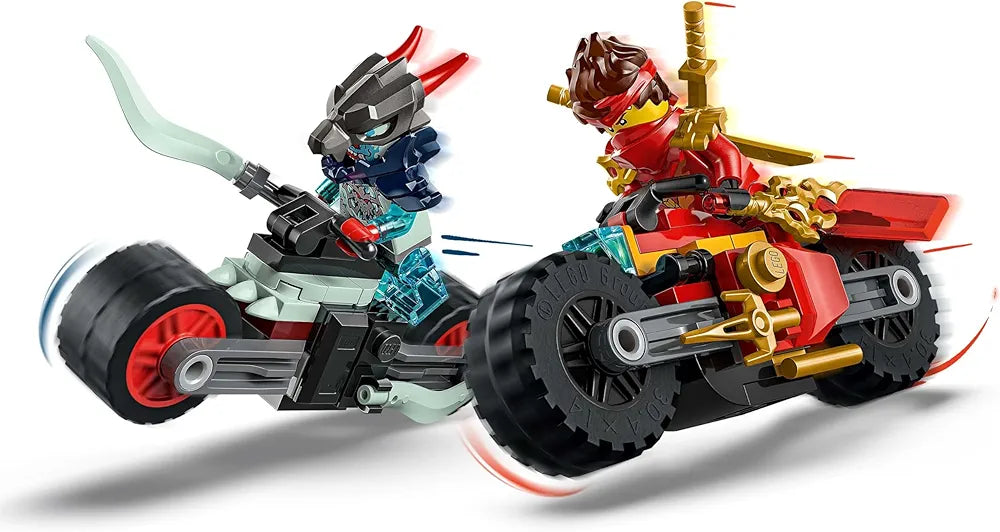 Lego NINJAGO Kai’s Motorcycle Speed Race Playset with 2 Ninja Bike Toys 71838 Building Blocks Toys for 6+ Gift for Boys and Girls