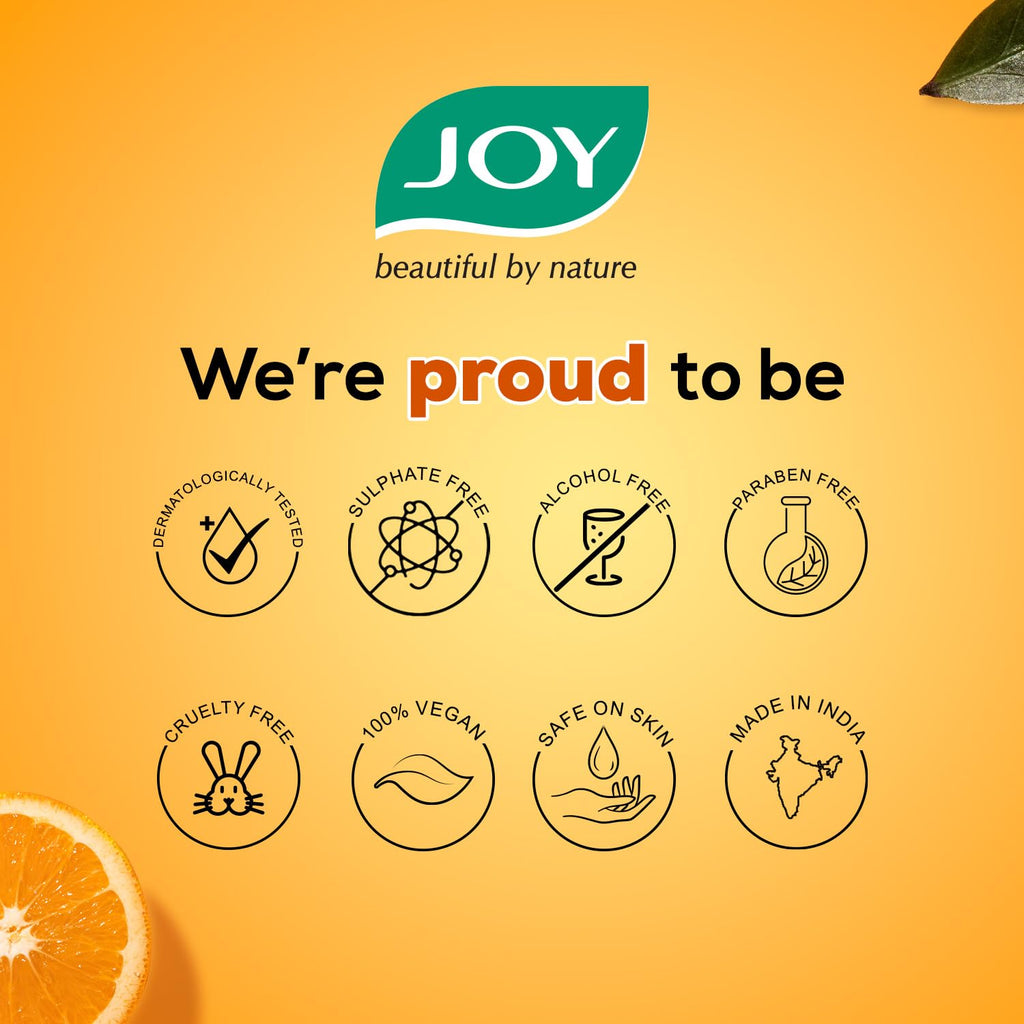 Joy Vitamin C Skin Brightening Face Cream with Kakadu Plum for Brighter Skin in 4 Days | Boosts Glow, Fades Dark Spots, Fights Ageing & Protects from Sun Damage | Oil Free Face Moisturizer - 50ml