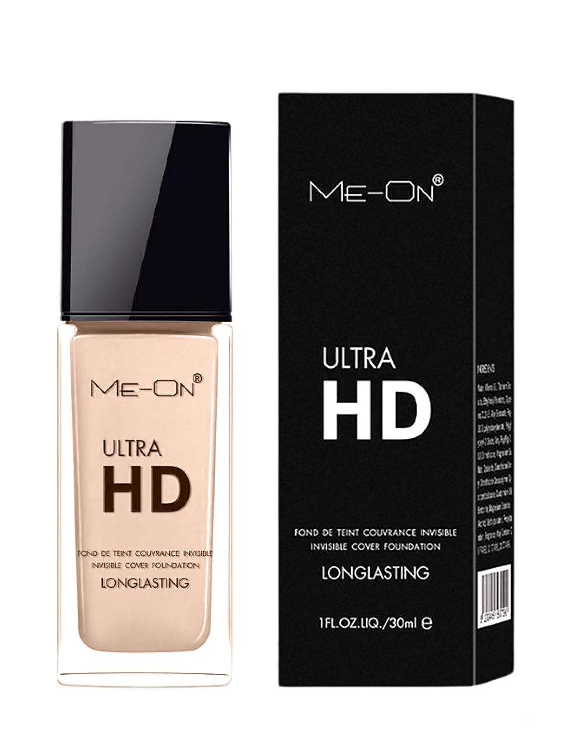 ME-ON Ultra Hd Cream Full Coverage Foundation For Normal Skin Type (Shade 02 - Natural) 30Ml