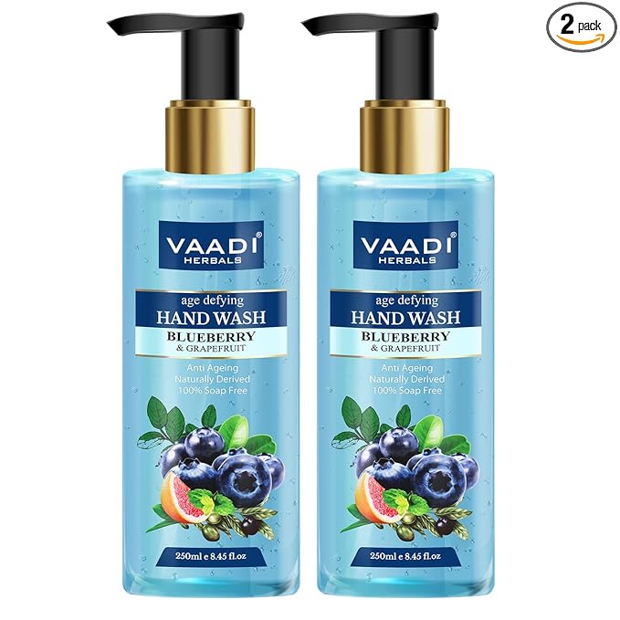Vaadi Herbals Age Defying Blueberry and Grapefruit Hand Wash - 250 ml (Pack of 2)