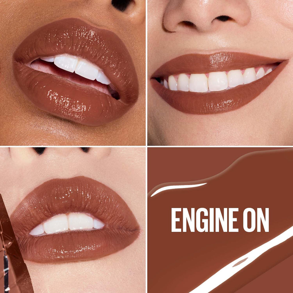 Maybelline Super Stay Vinyl Ink High Shine Racing Liquid Lipstick, Engine | 4.2ml