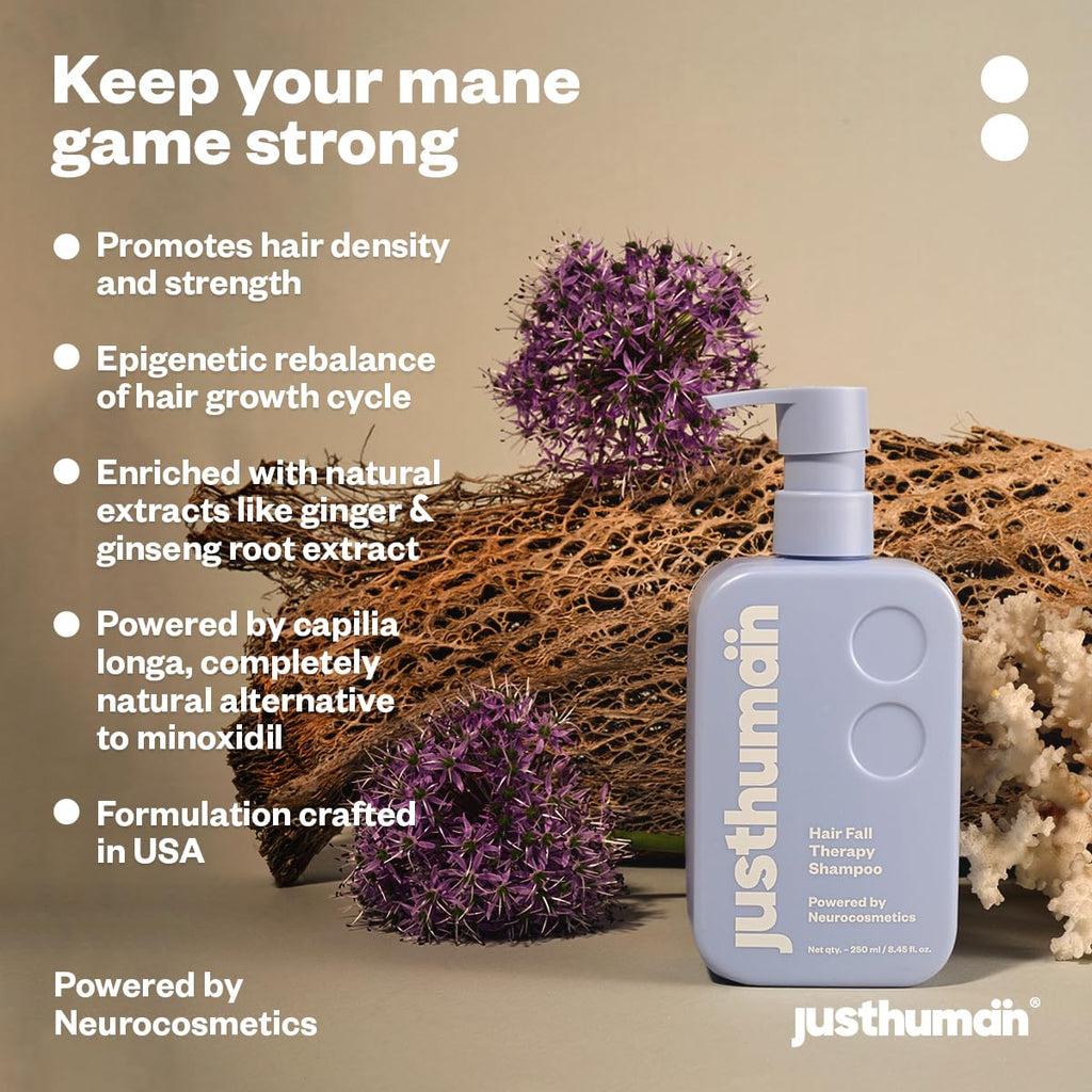 Justhuman Hair Restore Shampoo & Revitalising Body Wash Combo