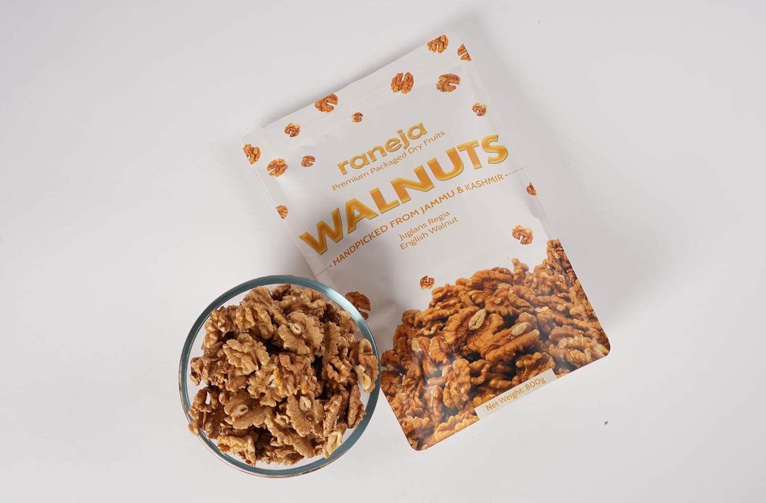 Raneja 100% Large Size Kashmiri Walnut Kernels 250g | Premium Walnuts/Akhrot Without Shell, Dry Fruits, Rich in Proteins & Antioxidants, With omega-3 fatty acids