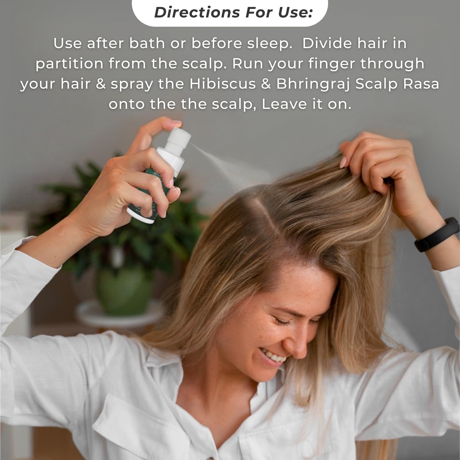 Aroma Treasures Hair Growth Serum For Scalp (Spray), Hibiscus & Bhringraj Scalp Rasa, Controls HairFall & Boosts New Hair Growth, In-Vivo Tested, For Men & Women, Non-Sticky, Water-Based Formula (60ml)
