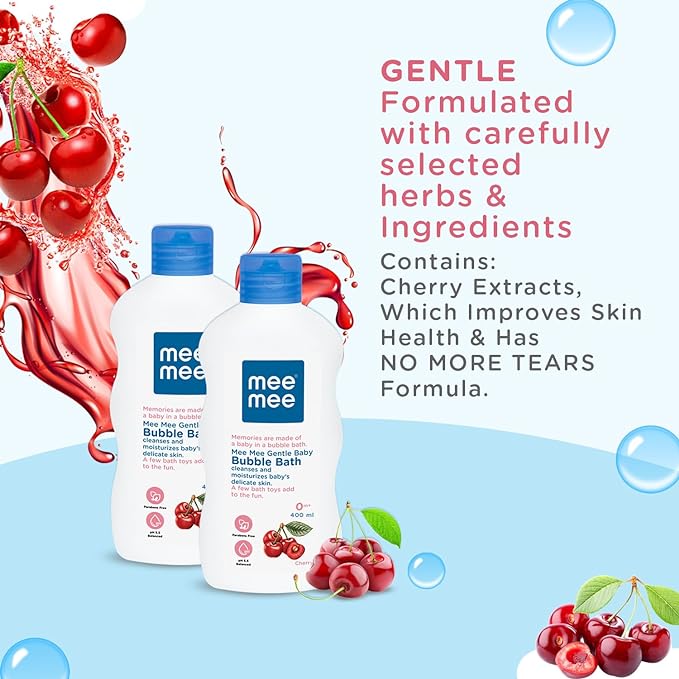 Mee Mee Foamy Baby Mild Body Wash & Bubble Bath - 400 ml (Pack of 2)