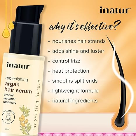 Inatur Argan Hair Serum Lavender and Rosemary - 50 ml