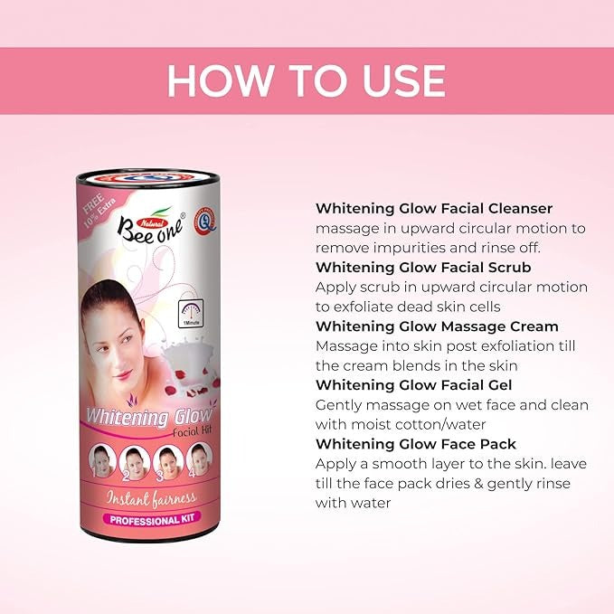 Beeone Whitening Glow Facial Roller Kit - 1100 gms