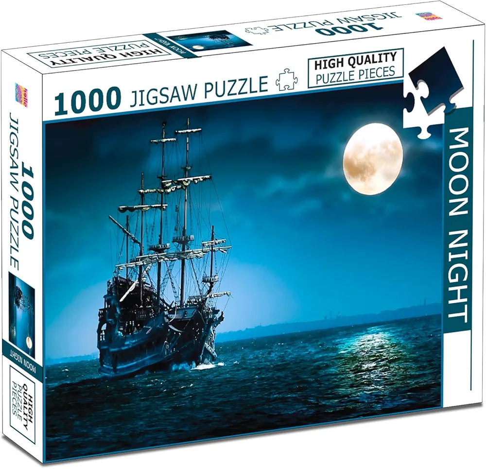 Hello Friend Moon Light Jigsaw Puzzles 1000-Piece for Kids and Childrens Educational Puzzles Game for Learning, Gifts, and Fun Activities