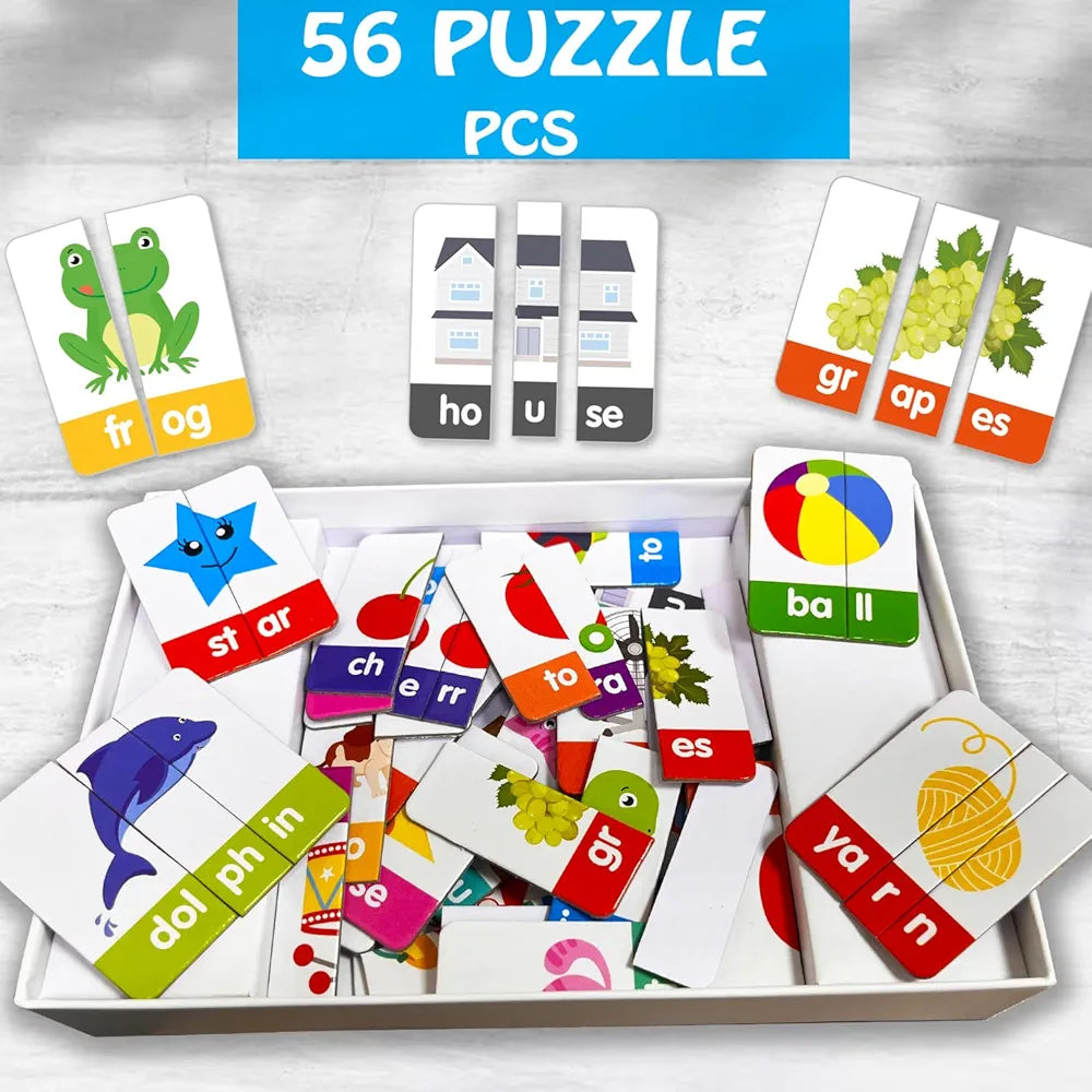 Hello Friend My First Word Addition  Puzzle Game Box Set for Kids – Early Learning Activity with Matching Skills, Colorful Fun Illustrations for Kids