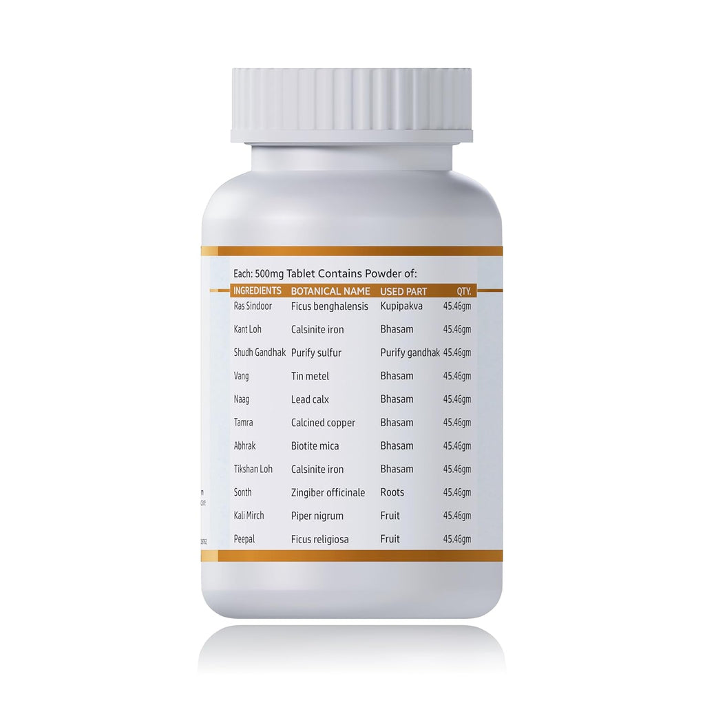Jeena Sikho Ekangvir Ras | Ayurvedic Dosha Balance| Natural & Safe - 60 Veg Tabs