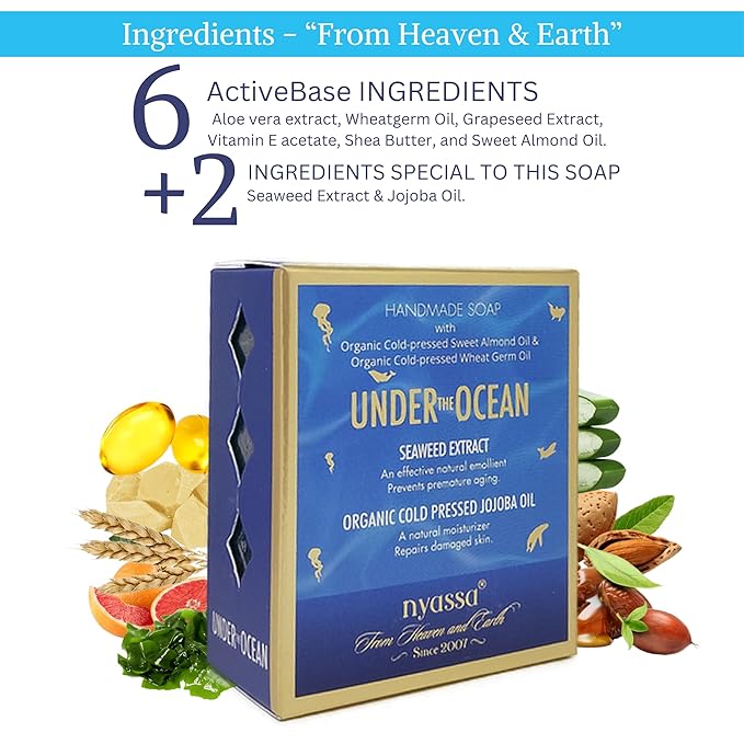 Nyassa Under the Ocean Natural Bathing Handmade Soap - 150 Gms