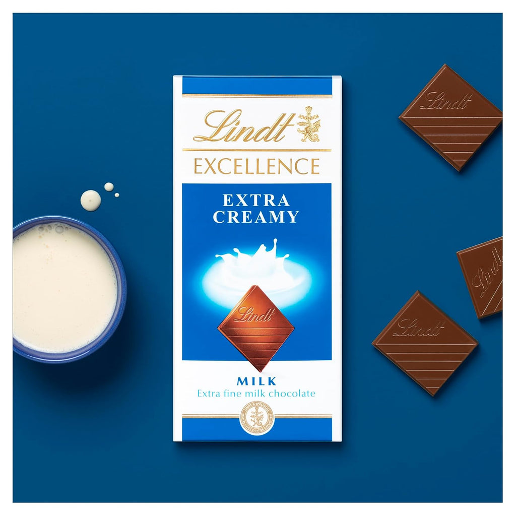 Lindt Excellence Extra Creamy Milk Chocolate Bar - 100 gms