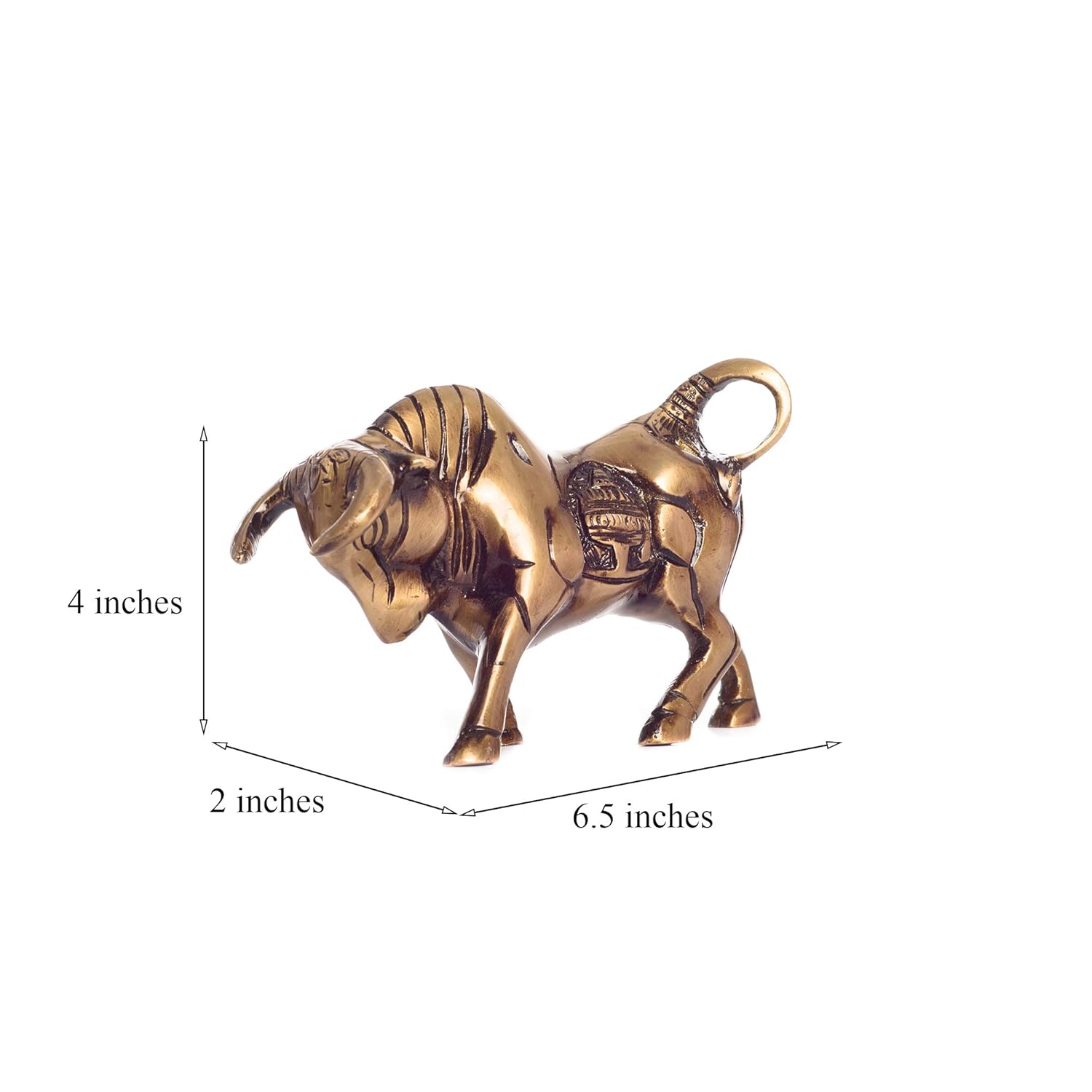 Ecraftindia Brass Kamdhenu Cow Sculpture