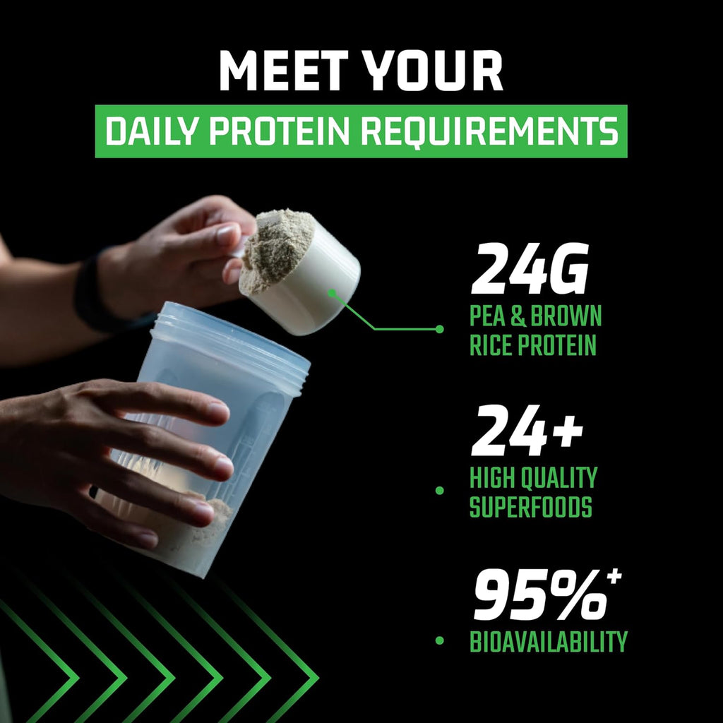 Plantigo Clean Plant Protein Powder | No Preservatives, No Banned Substances |Super Protein Blend- Pea, Brown Rice, Flax, Pumpkin 21SuperFoods Vegan Protein For Men, Women (Brazilian Chocolate - 1 Kg)
