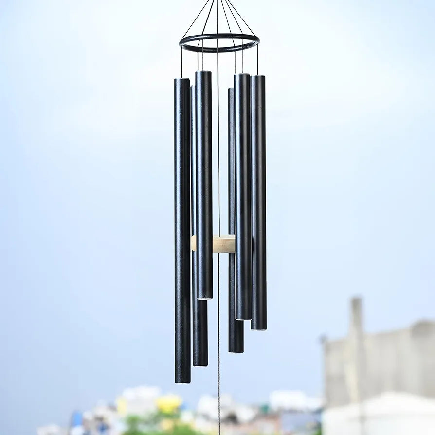 Zaicus 41 Inch Large Wind Chime Black Wind Chime-031