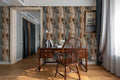Jaamso Royals Blue and Brown Wood Wallpaper for Furniture Pvc Vinyl Self Adhesive Peel and Stick Wallpaper