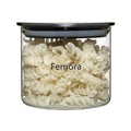 Femora Borosilicate Glass Air Tight Trend Jars With Silver Metalic Lid for Kitchen | 700 Ml