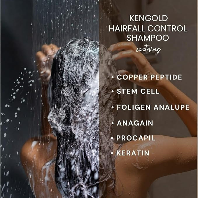 Kengold Natural Peptide- Stem Cell Hair Fall Control Shampoo - 100 ml