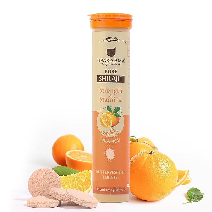 Upakarma Ayurveda Shilajit Effervescent Tablets - 20 Tabs