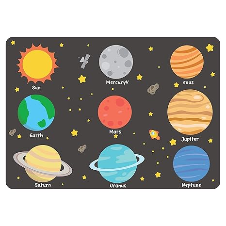 Popcorn Games & puzzles Peekaboo Space and Seasons Puzzles for Kids 2 Years and above 2 Boards & 19 Pieces