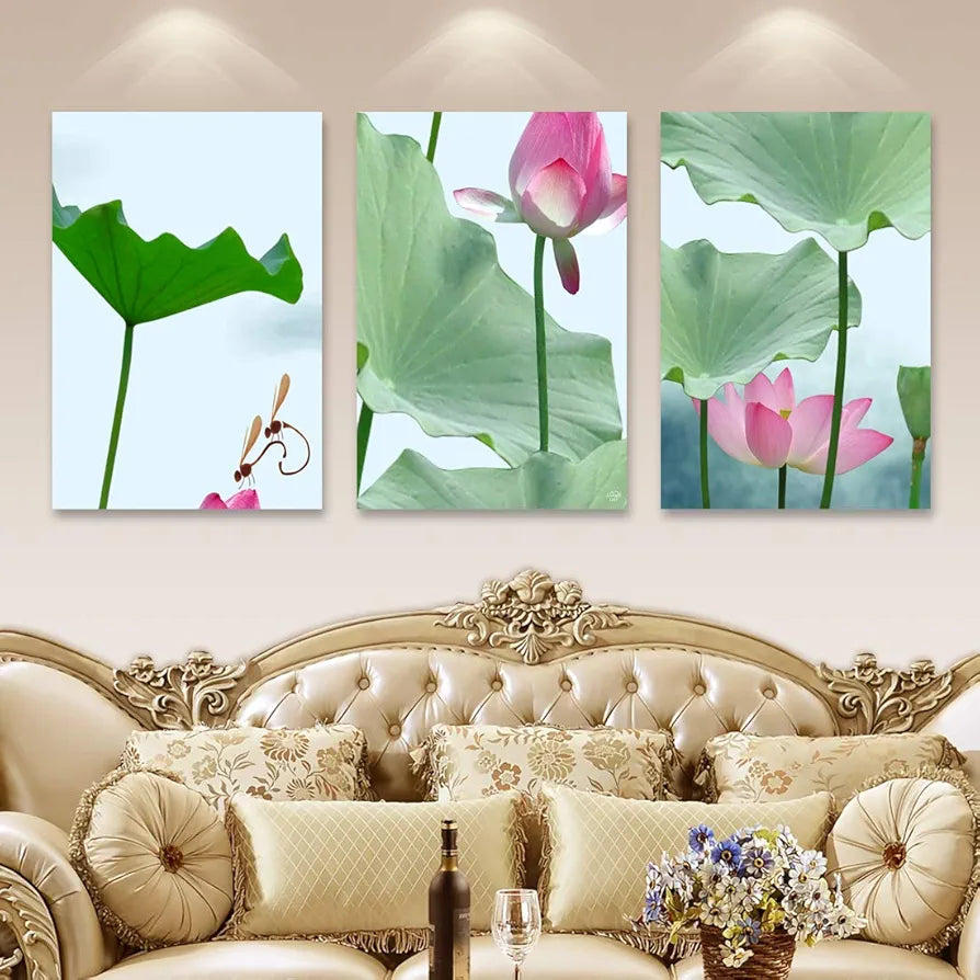 Rangoli MDF 3 Pcs Wall Poster 12x18 Inch Decorative Wall Art P-4 Design-5