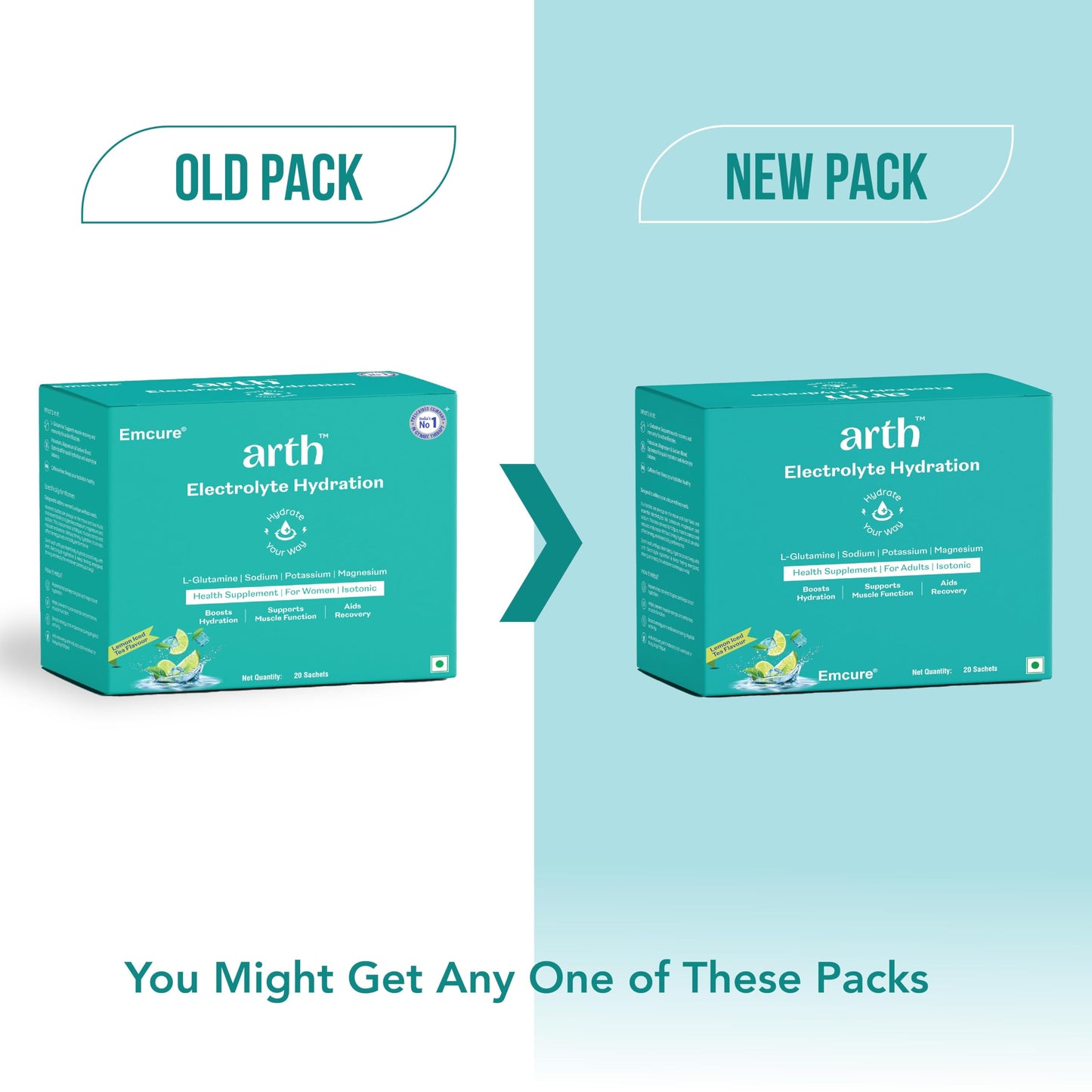Arth Electrolyte Powder - Lemon Iced Tea Flavour