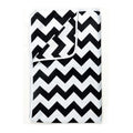 Divine Casa 120 GSM Microfiber Double Dohar Soft & Lightweight Throw Blanket Zig-Zag Pattern Colour Anthracite