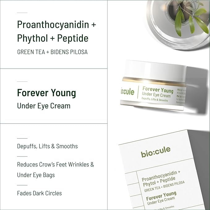 Biocule Forever Young Under Eye Cream for Dark Circles - 15 gms