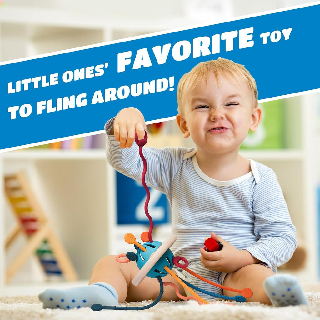 Kidology Montessori Teething Toy Set for Toddlers UFO Blue