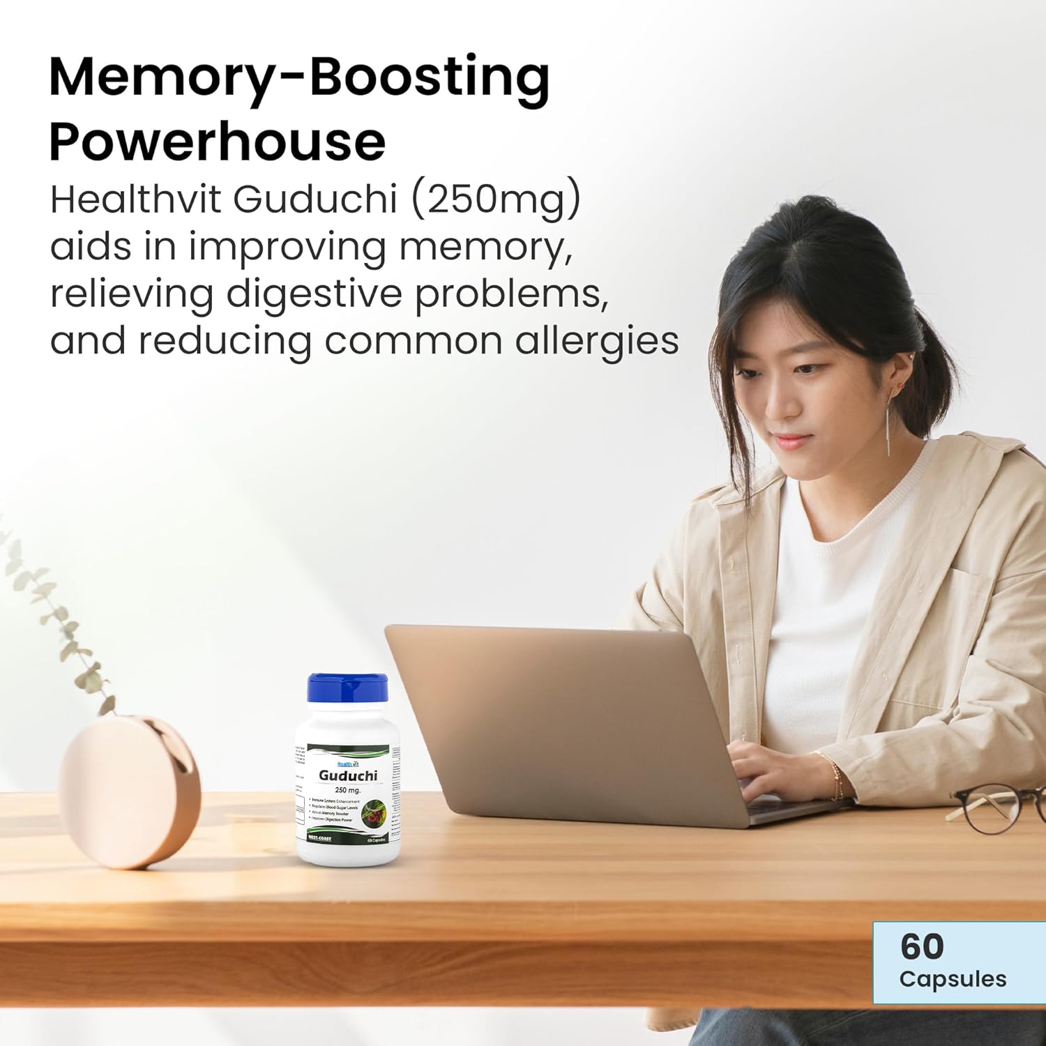 Healthvit Guduchi 250 mg 60 Capsules
