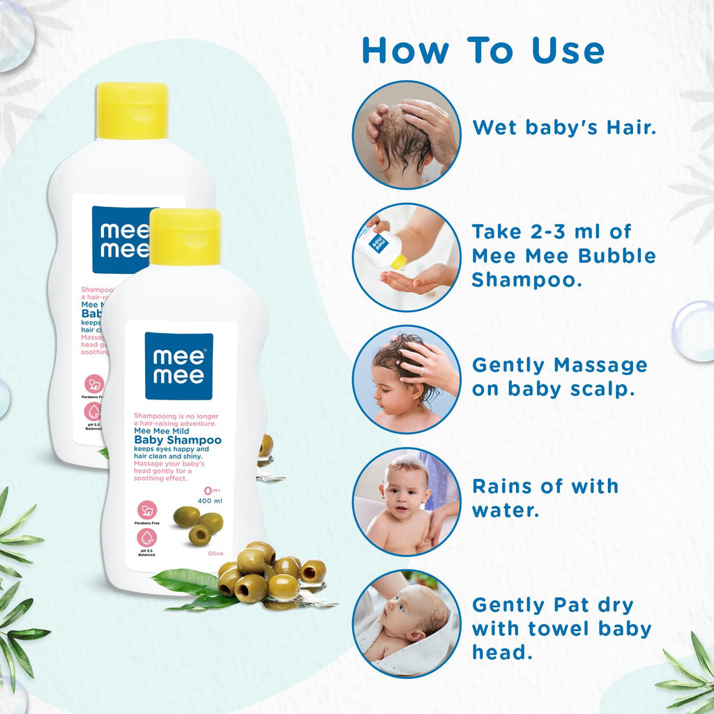 Mee Mee Gentle Baby Shampoo - 400 ml (Pack of 2)