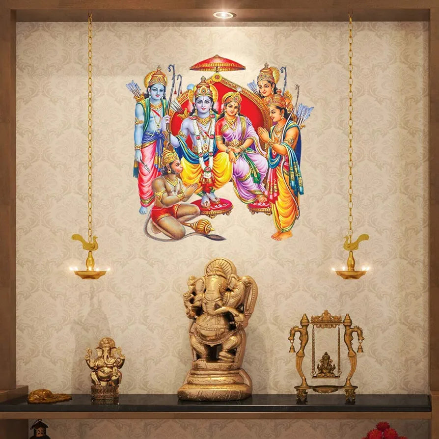 Rangoli White Glossy Vinyl Wall Sticker Premium Self-Adhesive Waterproof Parent-5 Design-2