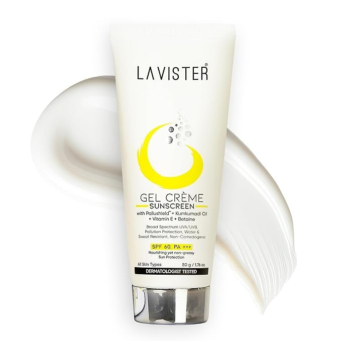 Lavister Gel Cream Sunscreen SPF 60 PA+++  - 50 gms