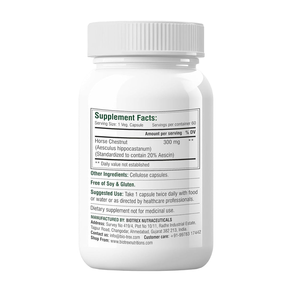 Biotrex Nutraceuticals Horse Chestnut 300mg - 60 Veg Capsules